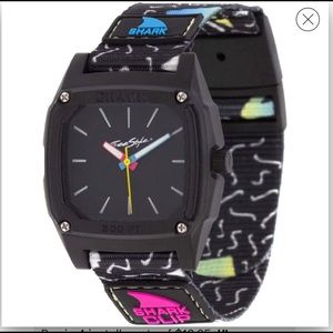 Black freestyle shark watch